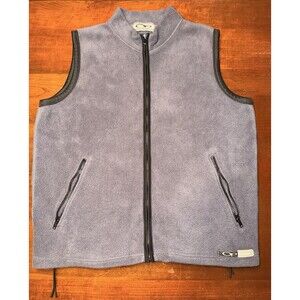 Vintage Ocean Pacific Sport Fleece Vest Grey Full Zip Mens L Surf Gorpcore 90s